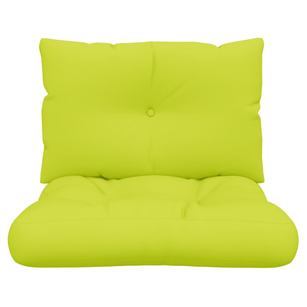 vidaXL Perne de paleți, 2 buc, verde aprins, material textil
