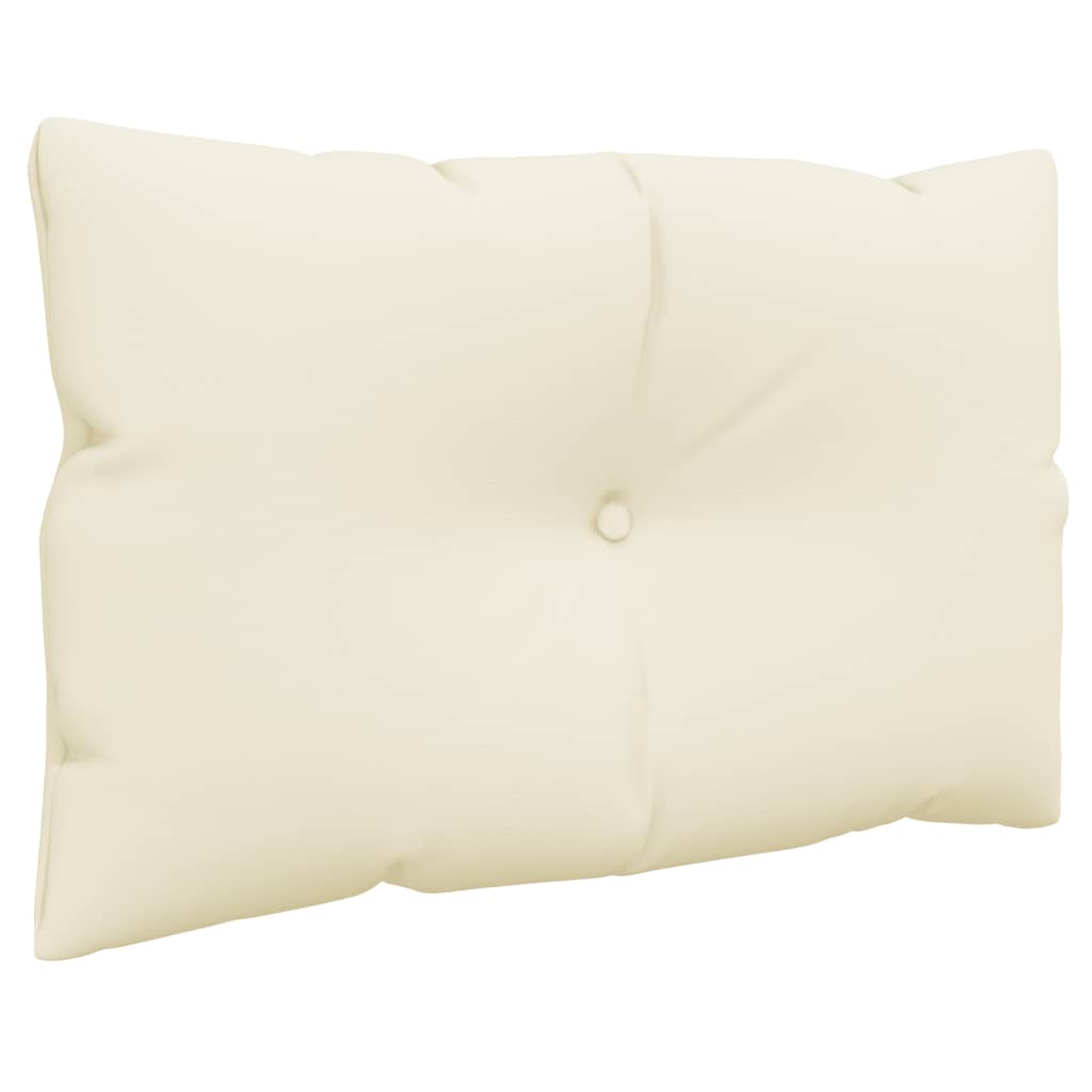vidaXL Perne de paleți, 3 buc., crem, material textil