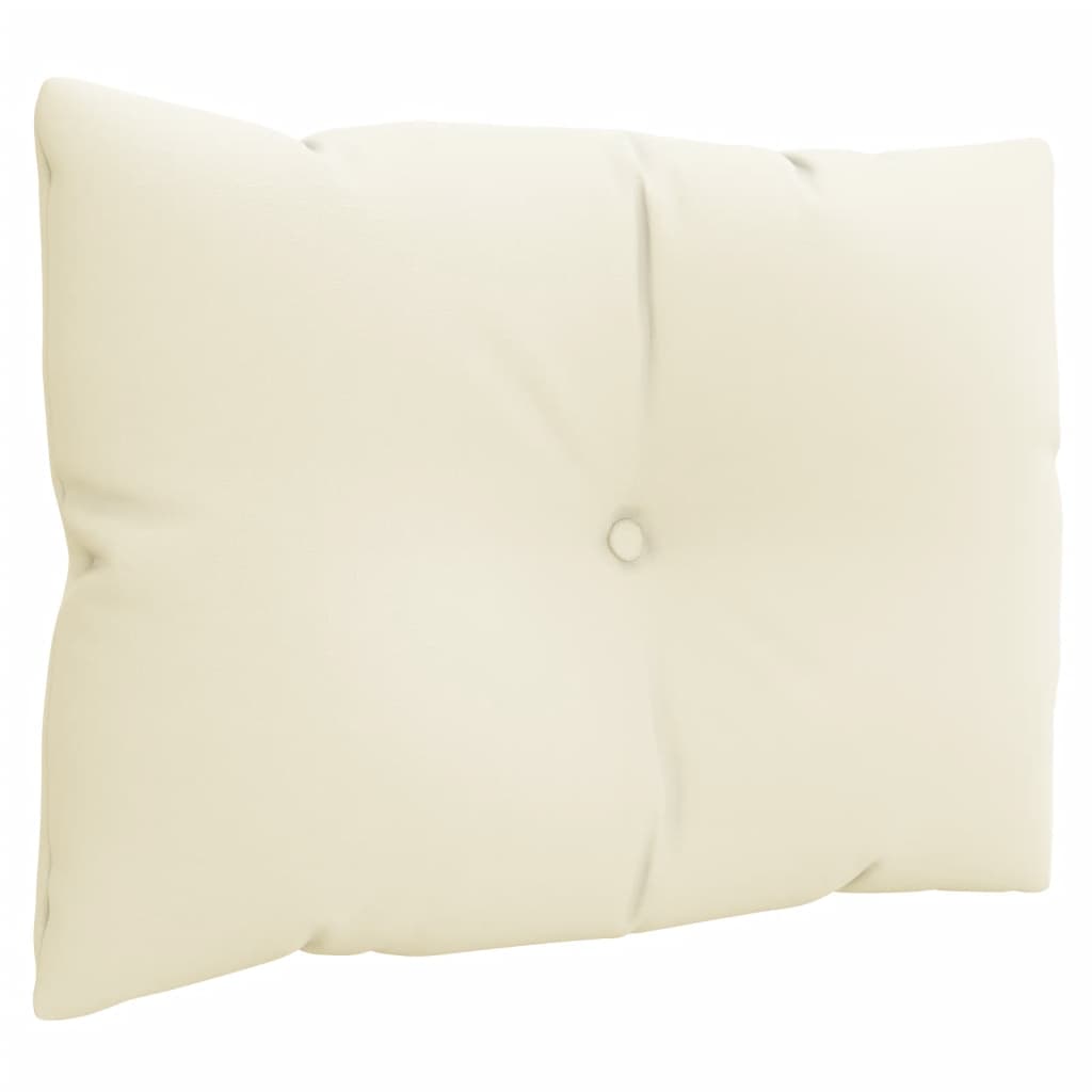 vidaXL Perne de paleți, 3 buc., crem, material textil