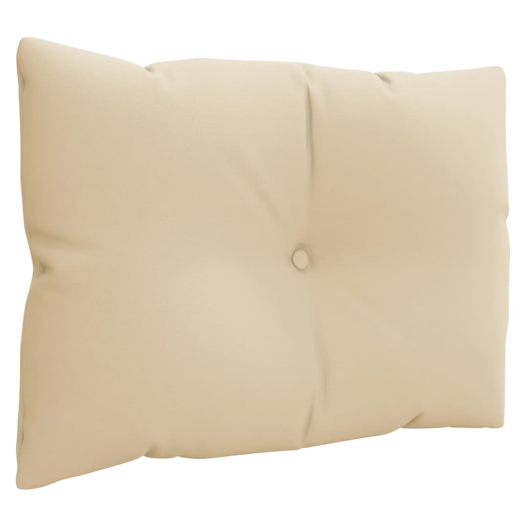 vidaXL Perne de paleți, 3 buc., bej, material textil
