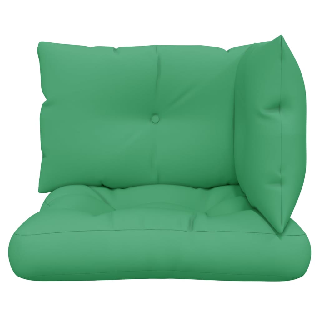 vidaXL Perne de paleți, 3 buc, verde, material textil