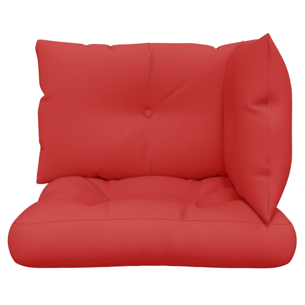 vidaXL Perne de paleți, 3 buc. roșu, material textil