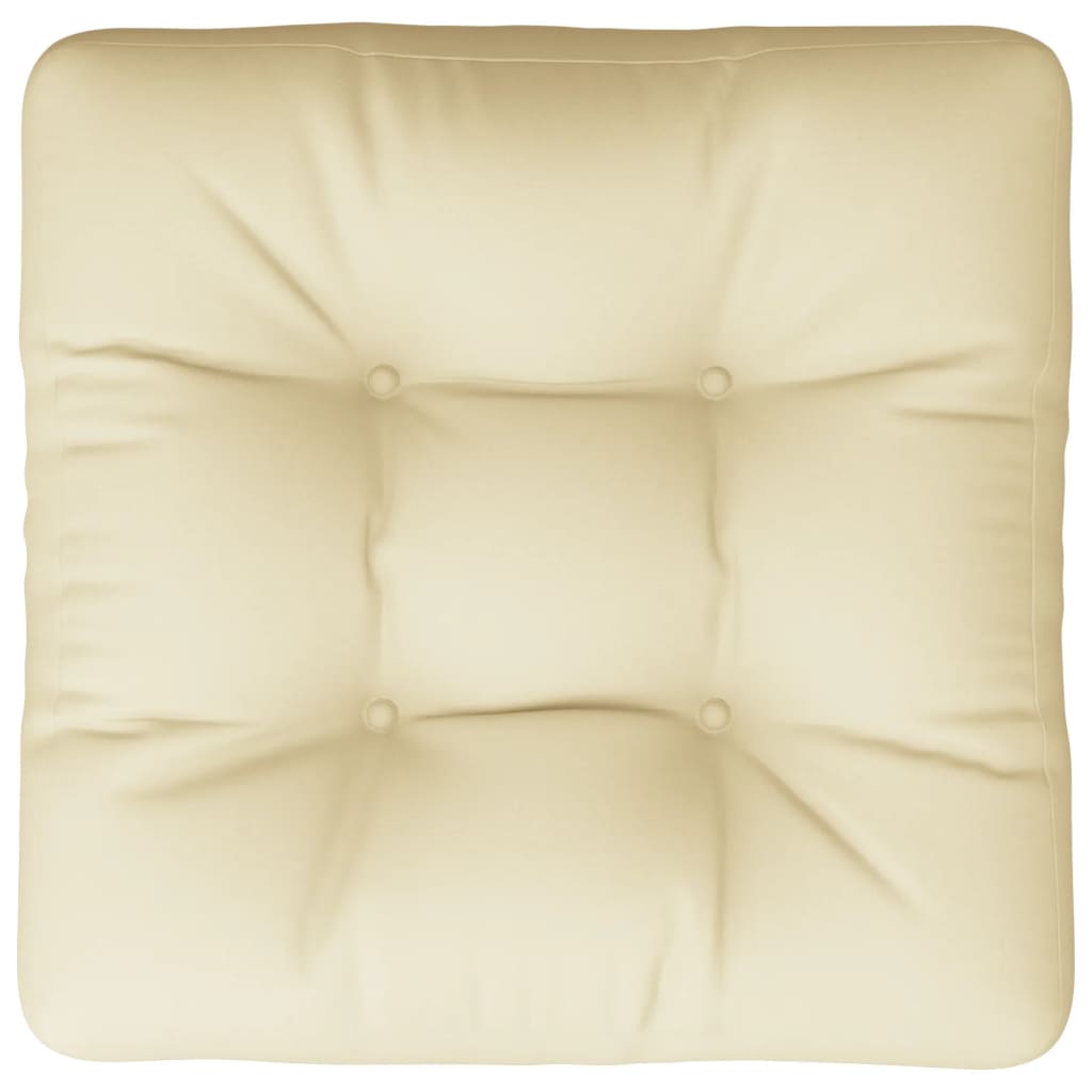 vidaXL Pernă de paleți, crem, 60x61,5x10 cm, material textil vidaXL Pernă de paleți, crem, 60x61,5x10 cm, material textil