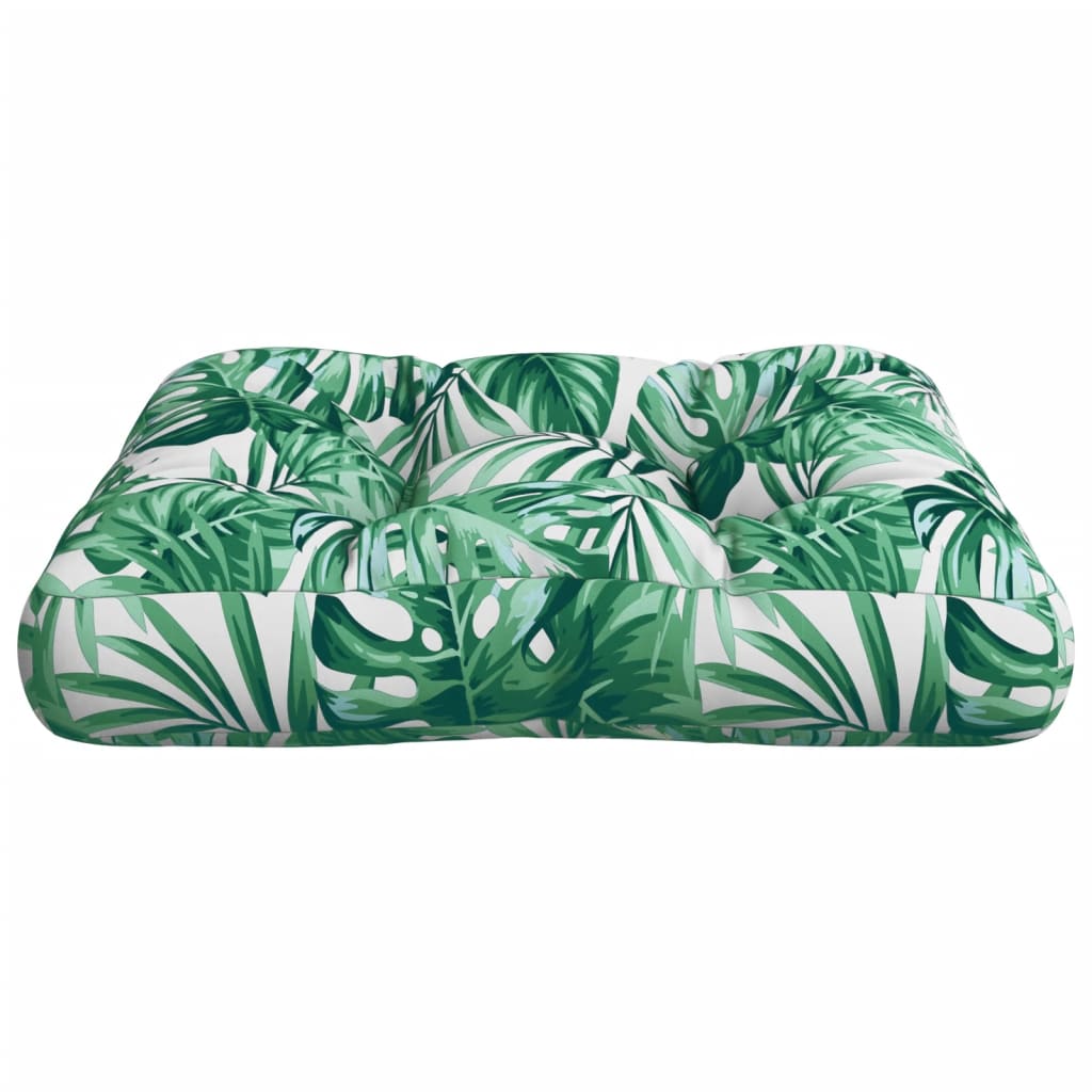 vidaXL Pernă de paleți, model frunze, 60x61,5x10 cm, textil
