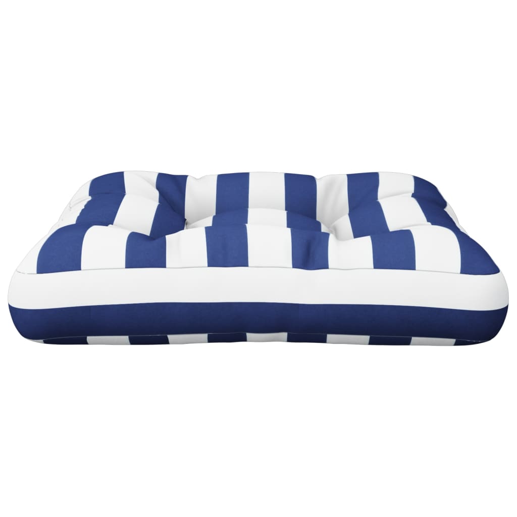 vidaXL Pernă paleți dungi albastre/albe, 60x61,5x10 cm, textil Oxford vidaXL Pernă paleți dungi albastre/albe, 60x61,5x10 cm, textil Oxford