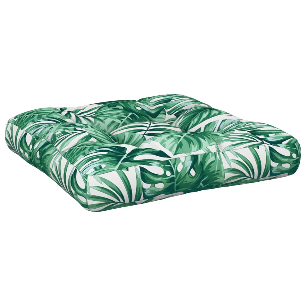 vidaXL Pernă de paleți, model frunze, 58x58x10 cm, material textil vidaXL Pernă de paleți, model frunze, 58x58x10 cm, material textil