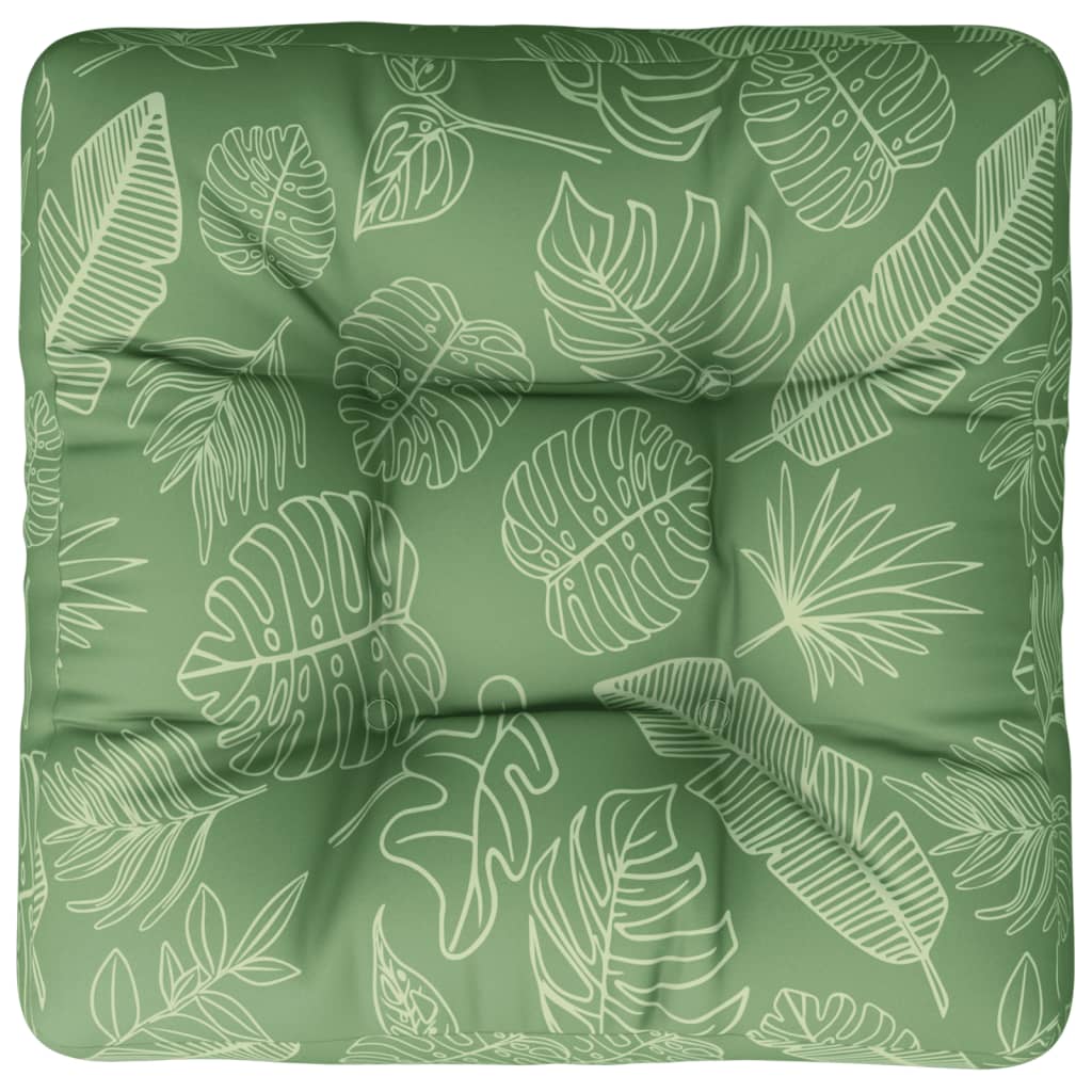 vidaXL Pernă pentru paleți model frunze 58x58x10 cm, țesătură Oxford