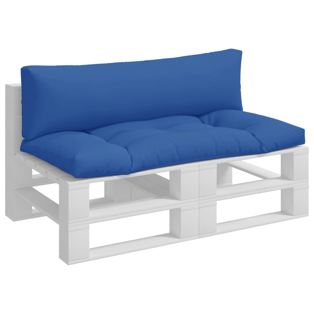 vidaXL Perne de paleți, 2 buc., albastru, material textil