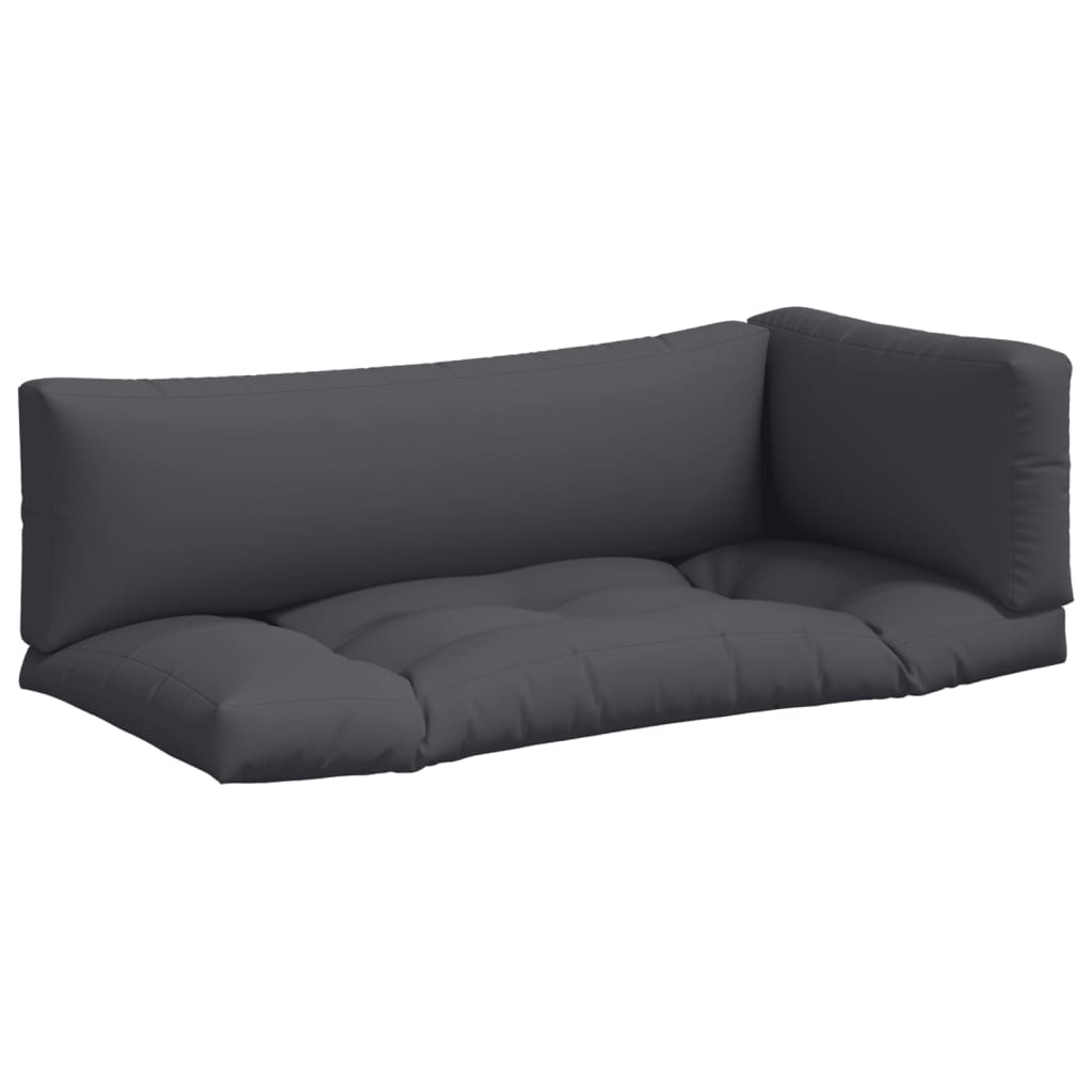 vidaXL Perne de paleți, 3 buc., antracit, material textil