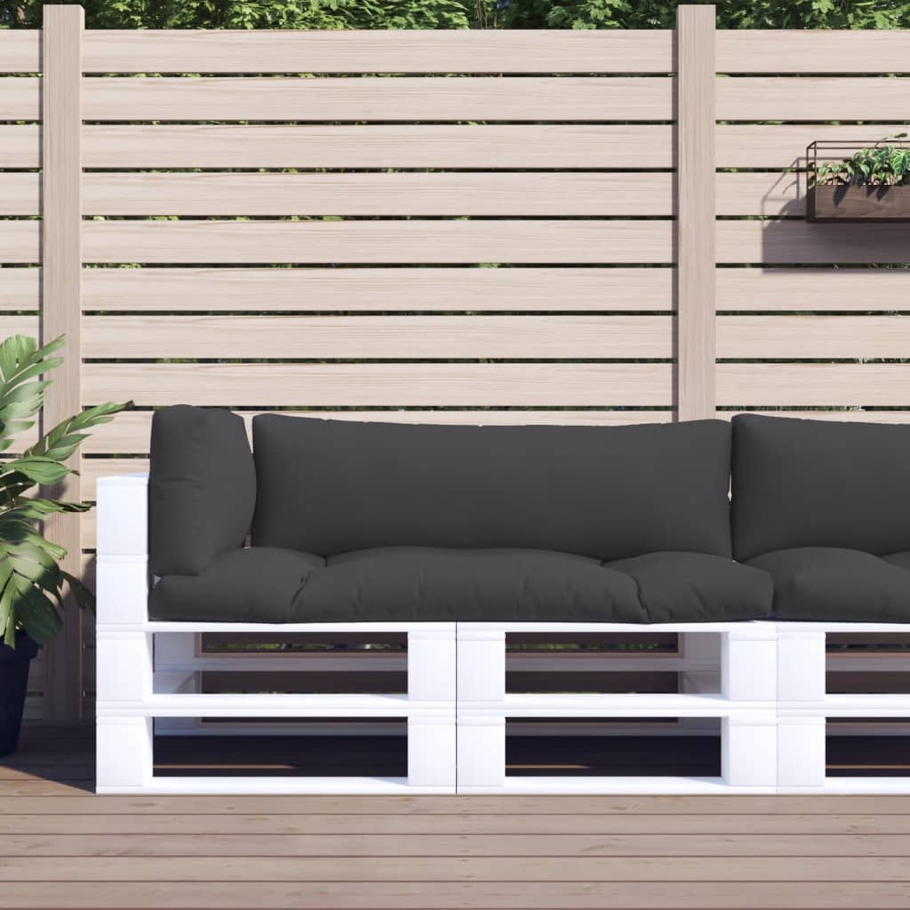 vidaXL Perne de paleți, 3 buc., negru, material textil