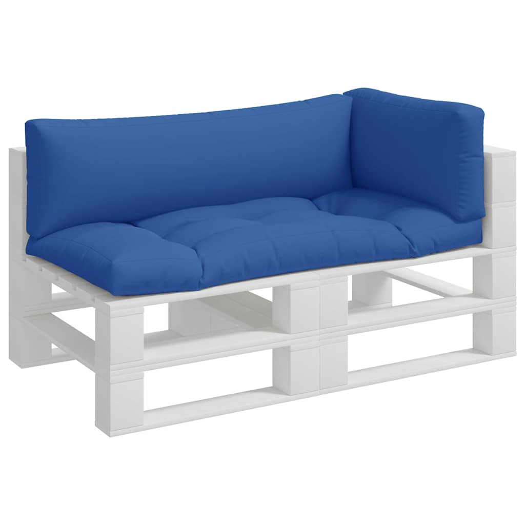 vidaXL Perne de paleți, 3 buc, albastru, material textil