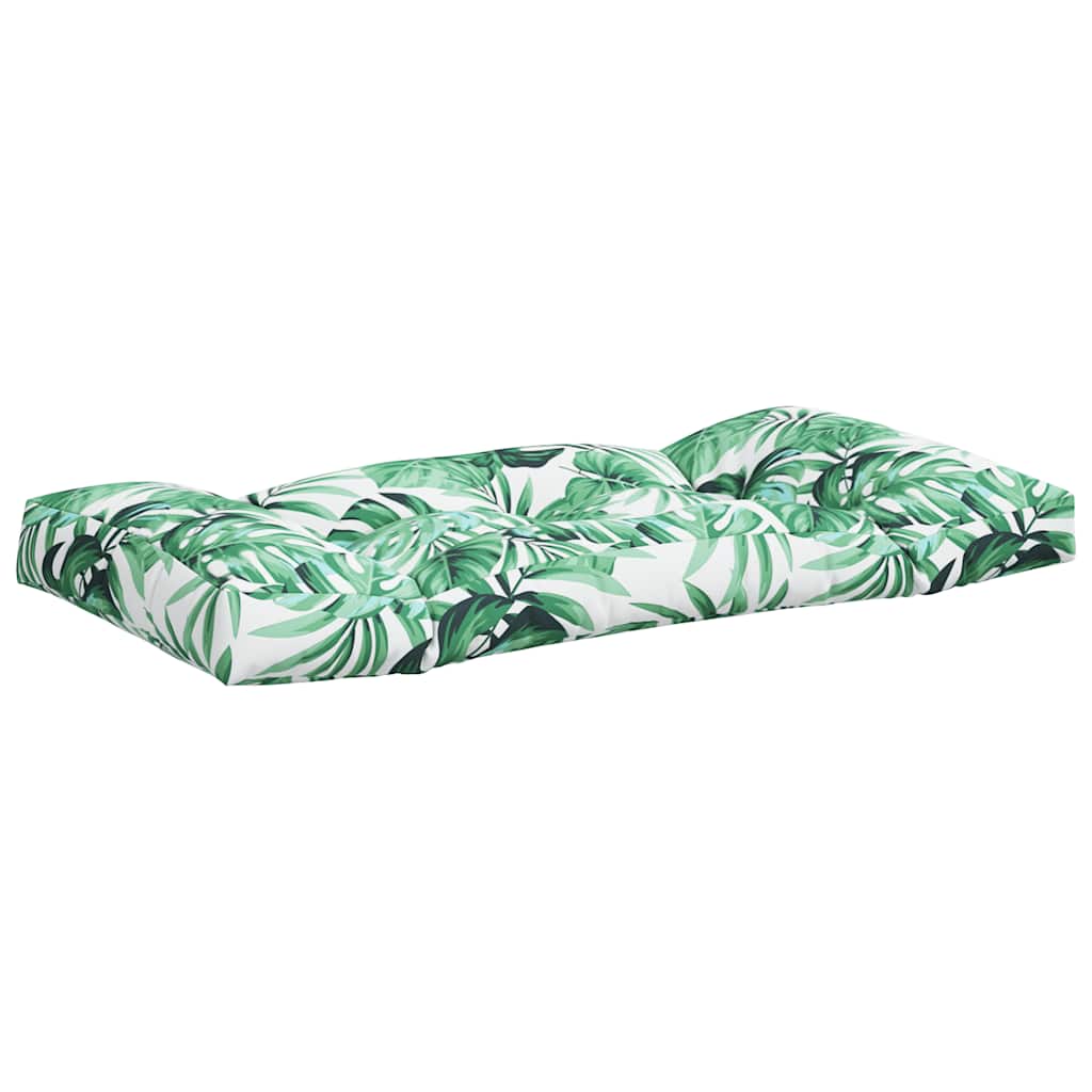 vidaXL Perne de paleți, 3 buc., model cu frunze, material textil