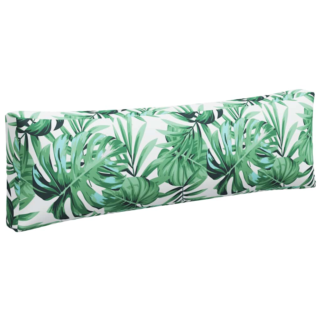 vidaXL Perne de paleți, 3 buc., model cu frunze, material textil