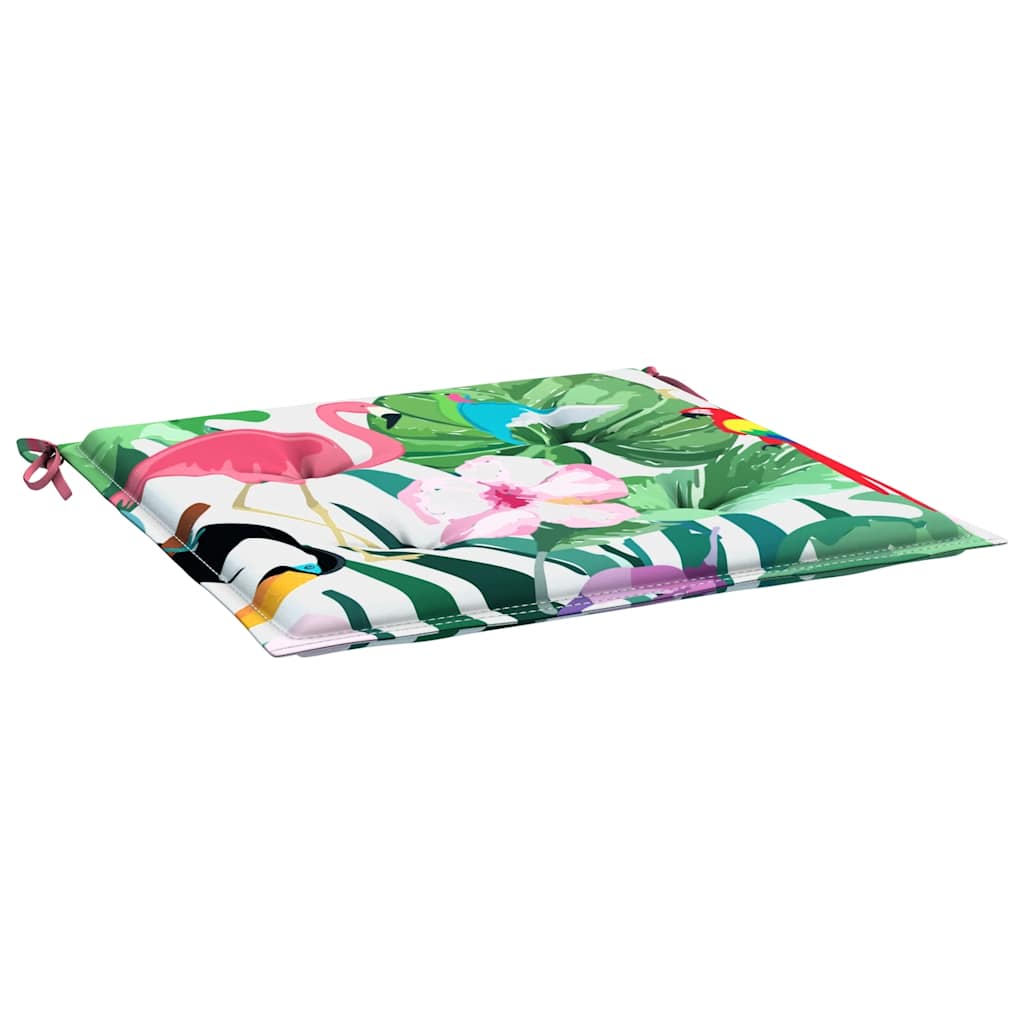 vidaXL Perne scaun de grădină, 4 buc., multicolor, 40x40x4 cm, textil