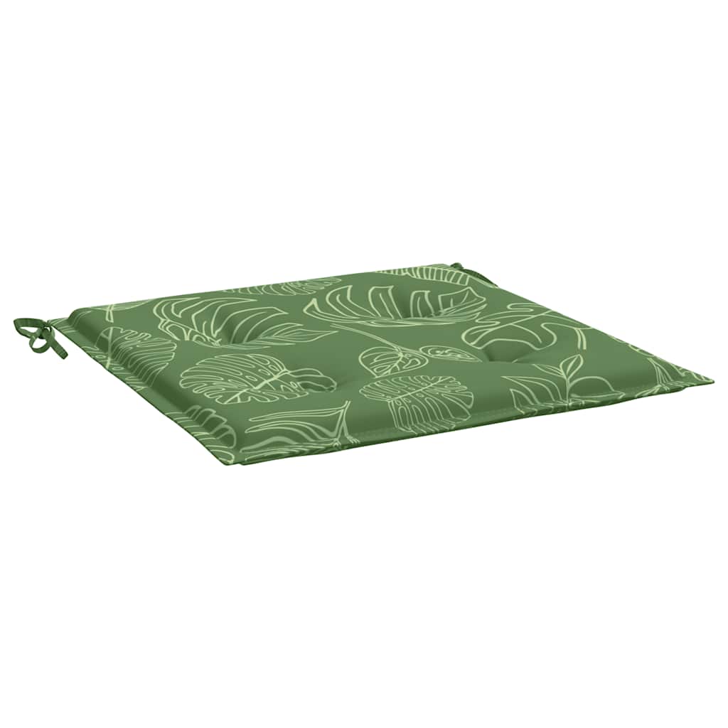vidaXL Perne de scaun, model frunze, 4 buc., 40x40x4 cm, textil