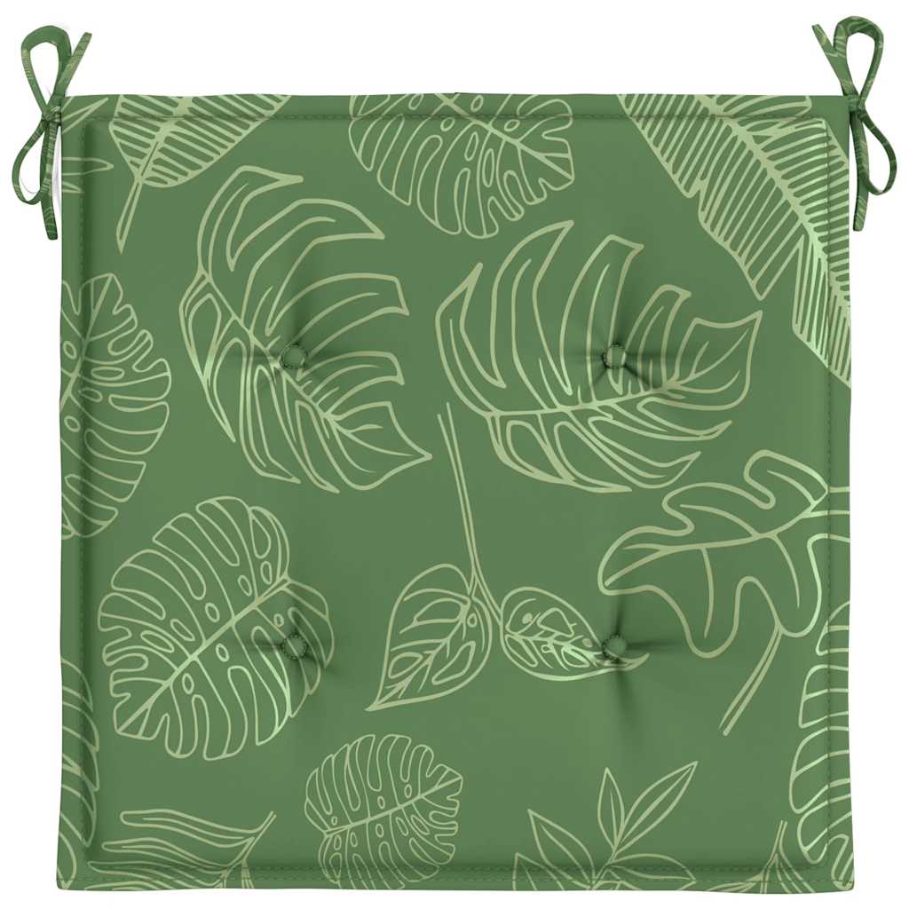 vidaXL Perne de scaun, model frunze, 6 buc., 40x40x4 cm, textil