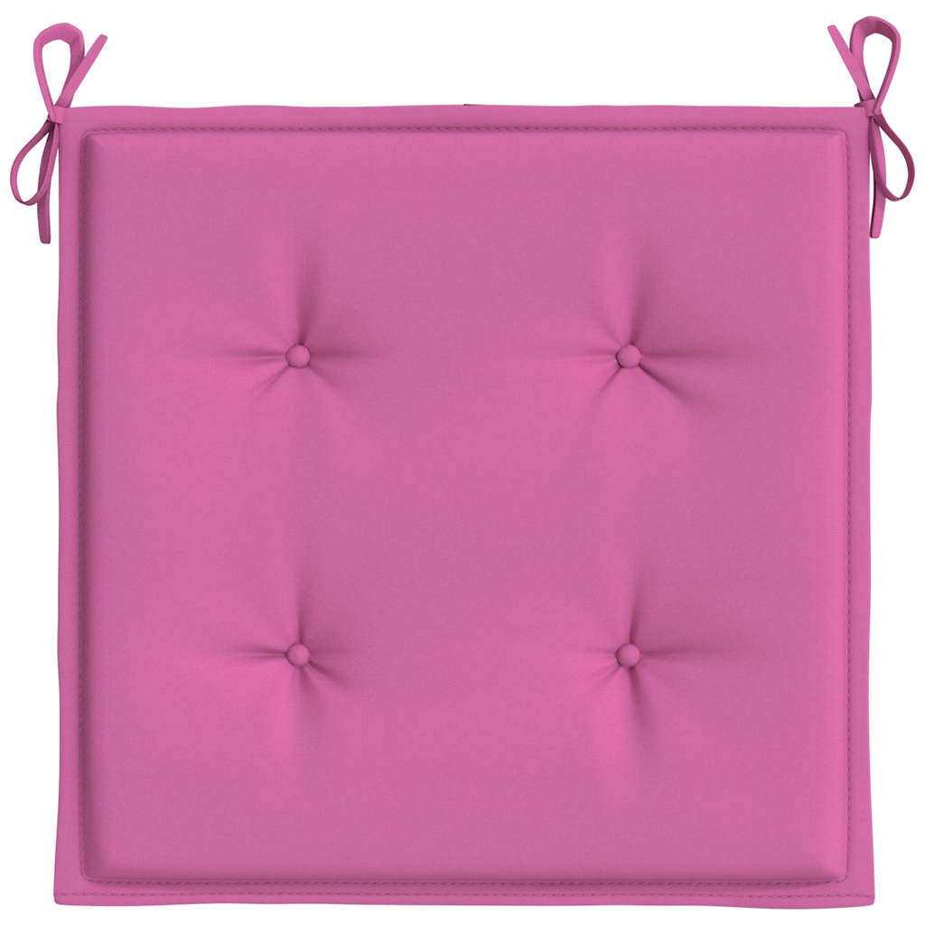 vidaXL Perne scaun de grădină, roz, 2 buc., 40x40x4 cm, textil vidaXL Perne scaun de grădină, roz, 2 buc., 40x40x4 cm, textil