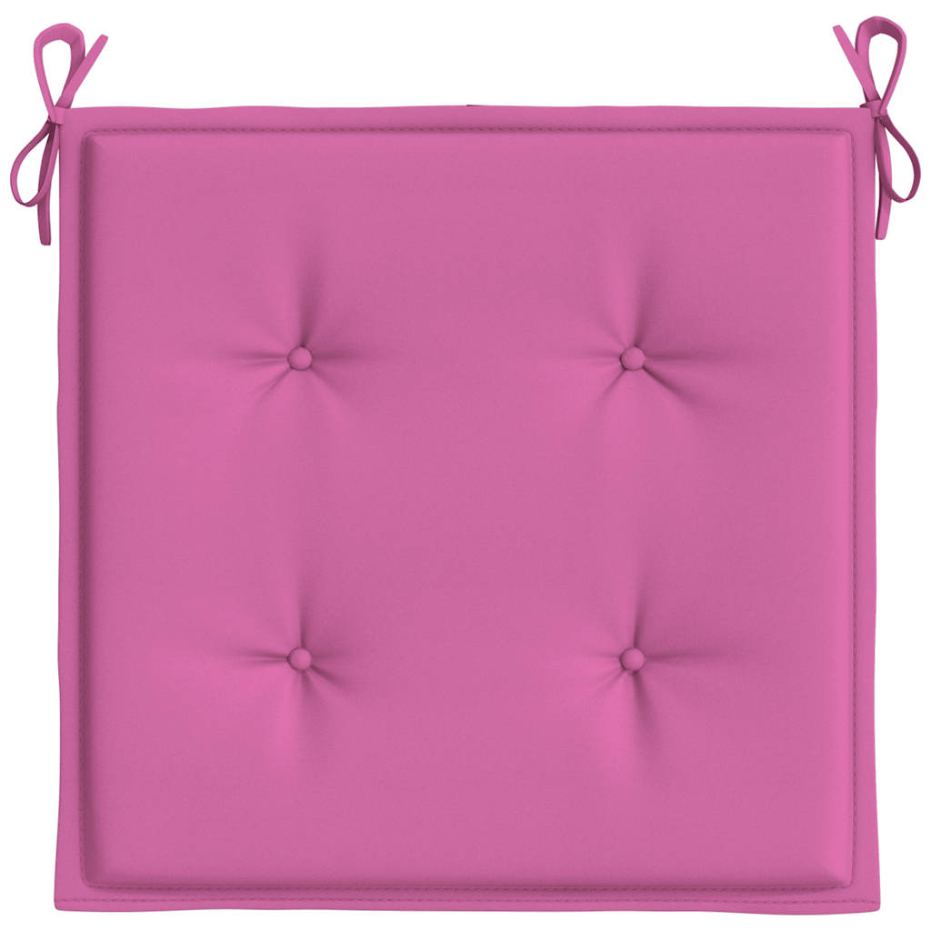 vidaXL Perne scaun de grădină, roz, 4 buc., 40x40x4 cm, textil vidaXL Perne scaun de grădină, roz, 4 buc., 40x40x4 cm, textil