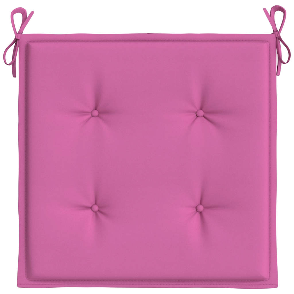 vidaXL Perne scaun grădină, roz, 4 buc., 50x50x4 cm, textil vidaXL Perne scaun grădină, roz, 4 buc., 50x50x4 cm, textil