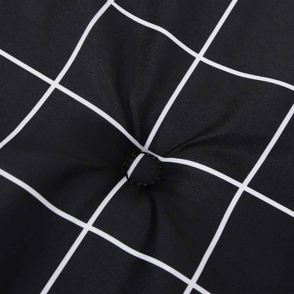 vidaXL Pernă bancă de grădină negru carouri 120x50x4cm textil oxford