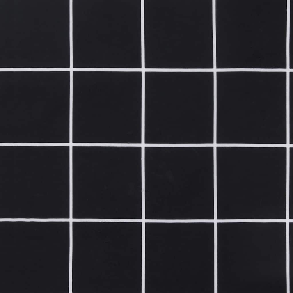 vidaXL Pernă bancă de grădină negru carouri 120x50x4cm textil oxford