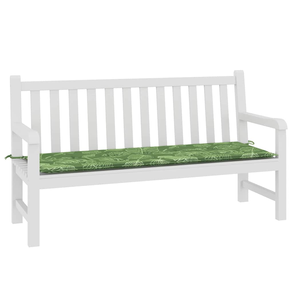 vidaXL Pernă bancă de grădină model frunze, 150x50x4 cm, textil oxford vidaXL Pernă bancă de grădină model frunze, 150x50x4 cm, textil oxford