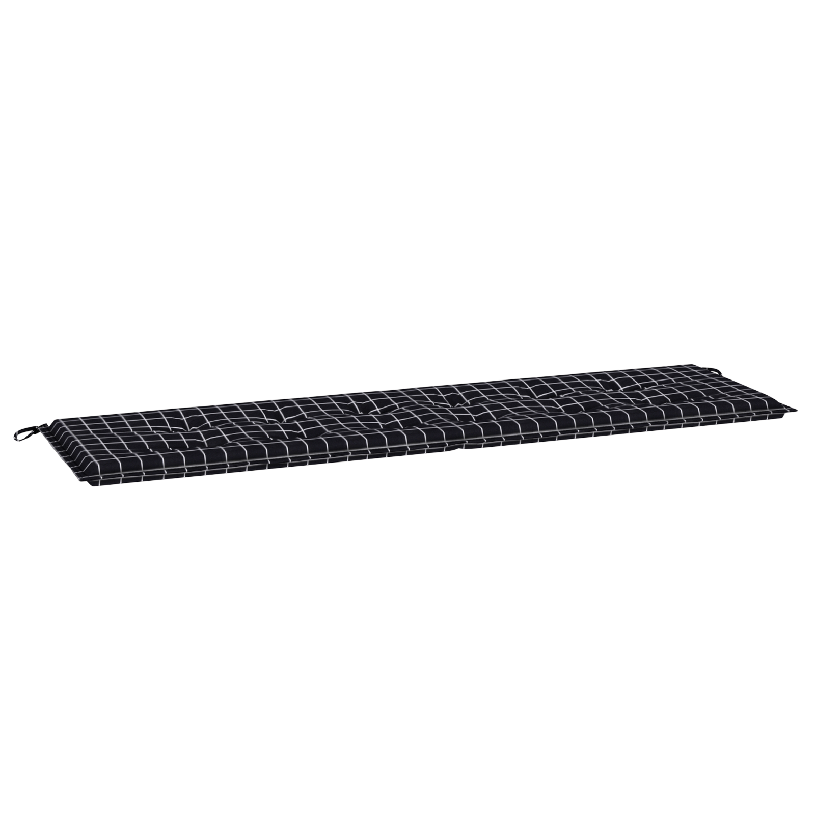 vidaXL Pernă bancă grădină, carouri negre, 180x50x4 cm material oxford vidaXL Pernă bancă grădină, carouri negre, 180x50x4 cm material oxford