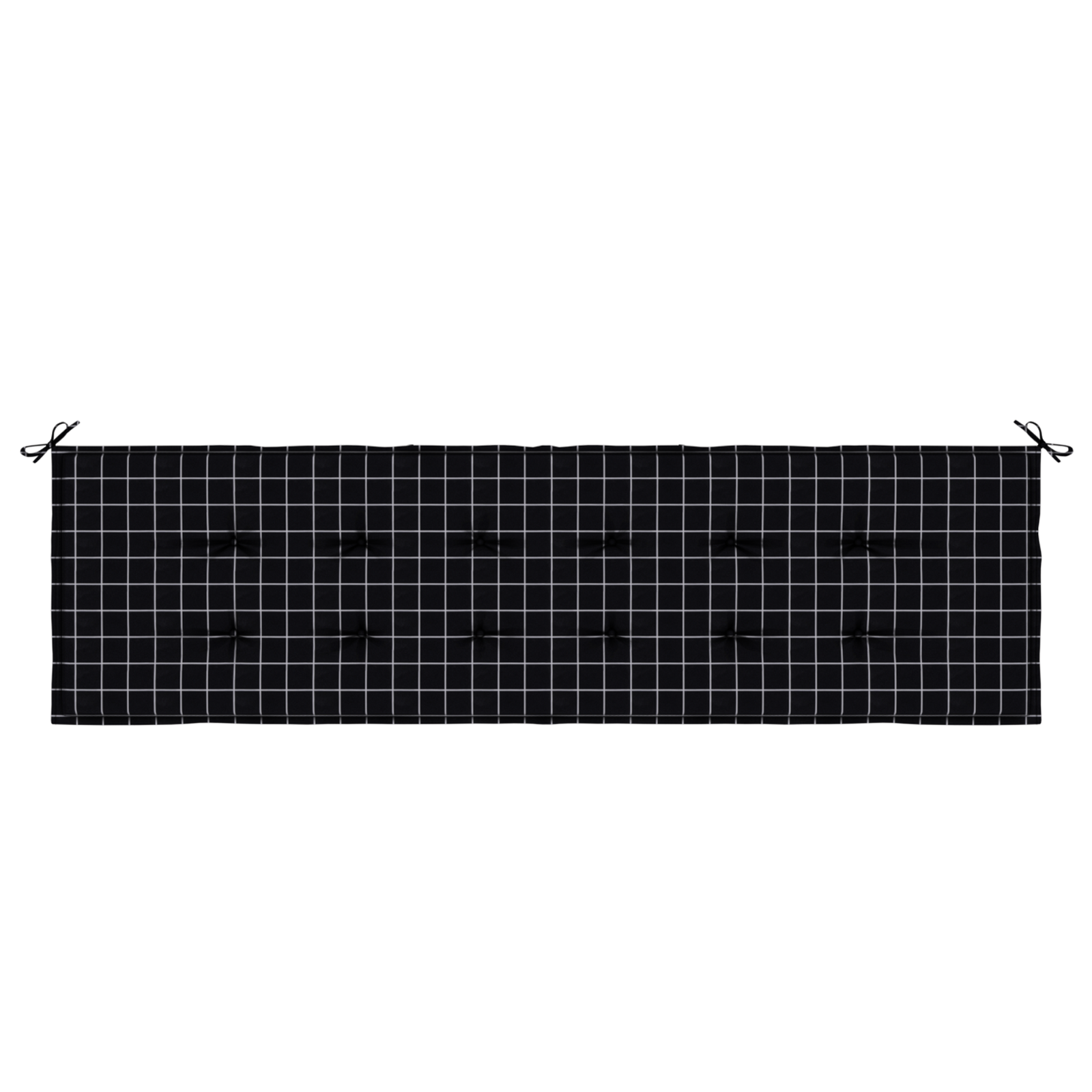 vidaXL Pernă bancă grădină, carouri negre, 180x50x4 cm material oxford vidaXL Pernă bancă grădină, carouri negre, 180x50x4 cm material oxford