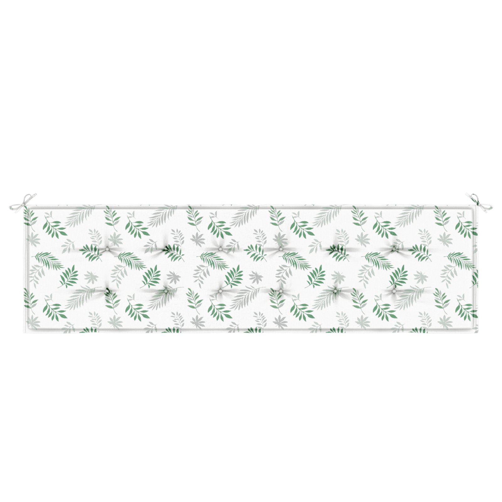 vidaXL Perna pentru bănci de grădină Alb și verde 180 x 50 x 4 cm vidaXL Perna pentru bănci de grădină Alb și verde 180 x 50 x 4 cm