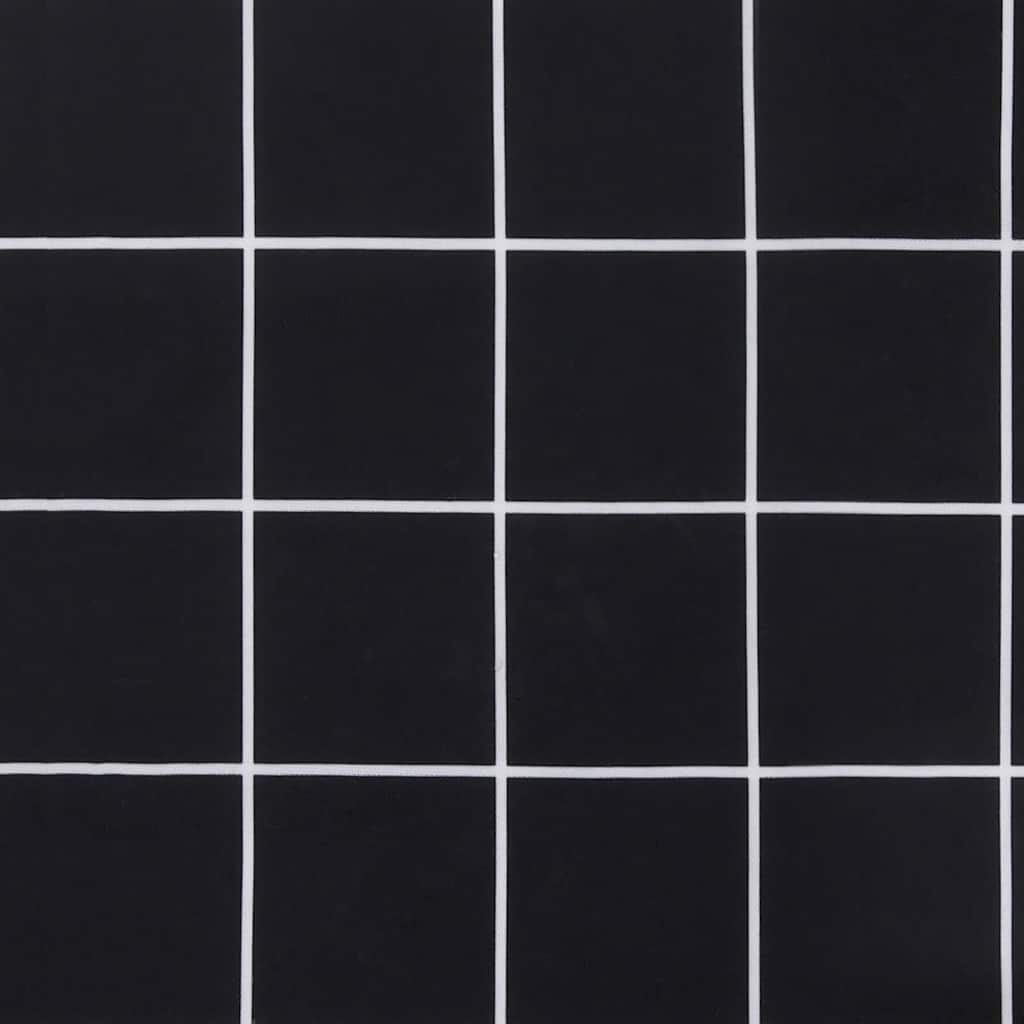 vidaXL Pernă bancă de grădină, negru carouri, 200x50x4 cm, textil vidaXL Pernă bancă de grădină, negru carouri, 200x50x4 cm, textil