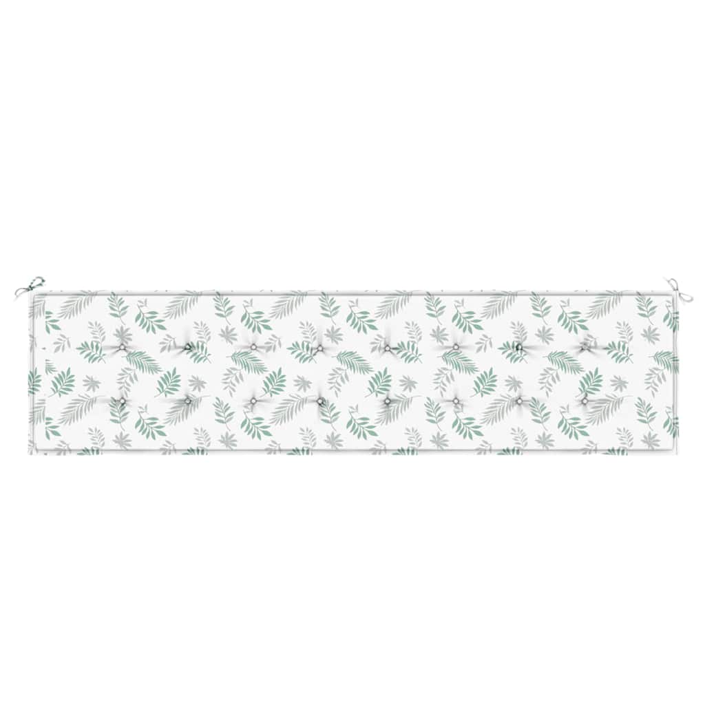 vidaXL Pernă bancă de grădină, model frunze, 200x50x4 cm, textil vidaXL Pernă bancă de grădină, model frunze, 200x50x4 cm, textil
