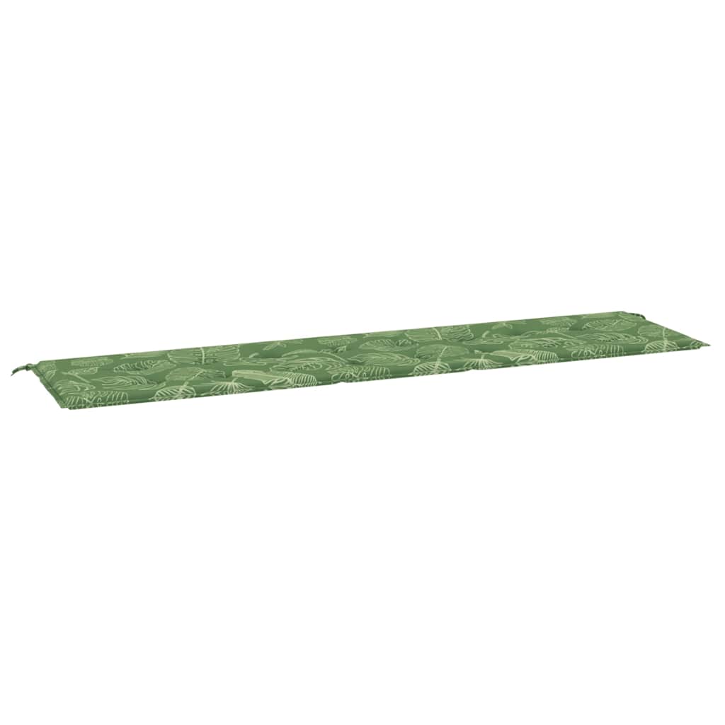 vidaXL Pernă bancă de grădină, model frunze, 200x50x4 cm, textil vidaXL Pernă bancă de grădină, model frunze, 200x50x4 cm, textil