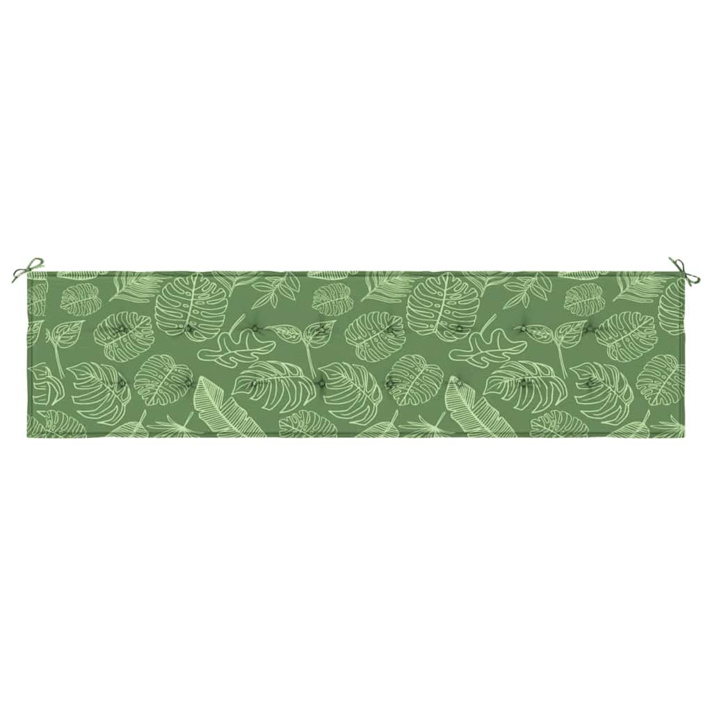 vidaXL Pernă bancă de grădină, model frunze, 200x50x4 cm, textil vidaXL Pernă bancă de grădină, model frunze, 200x50x4 cm, textil