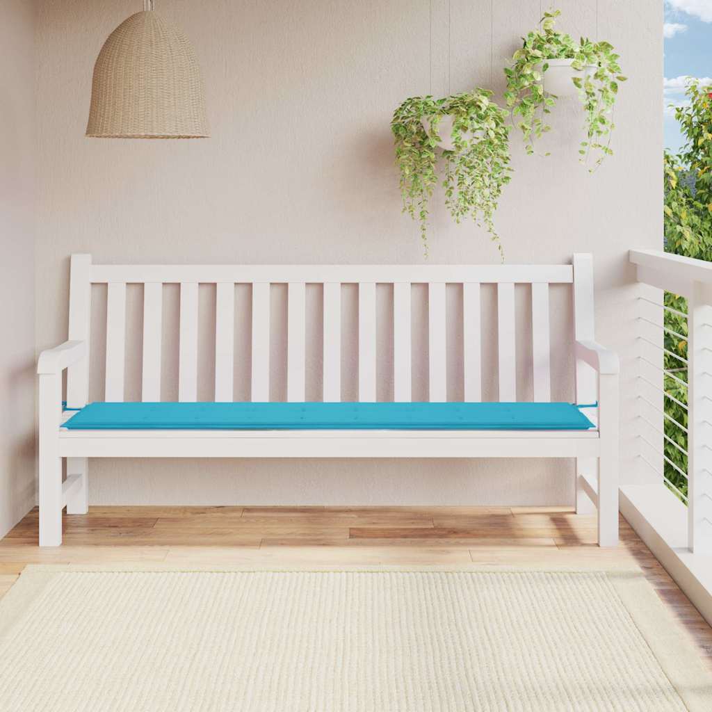 vidaXL Pernă pentru bancă de grădină, turcoaz, 200x50x4 cm, textil vidaXL Pernă pentru bancă de grădină, turcoaz, 200x50x4 cm, textil