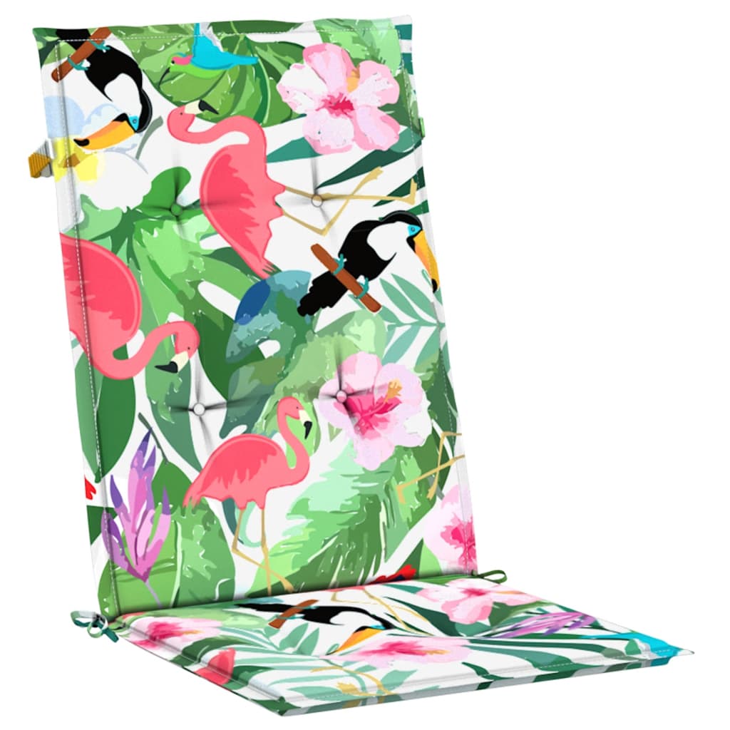 vidaXL Perne scaun spătar înalt multicolor 2 buc. 120x50x3 cm textil