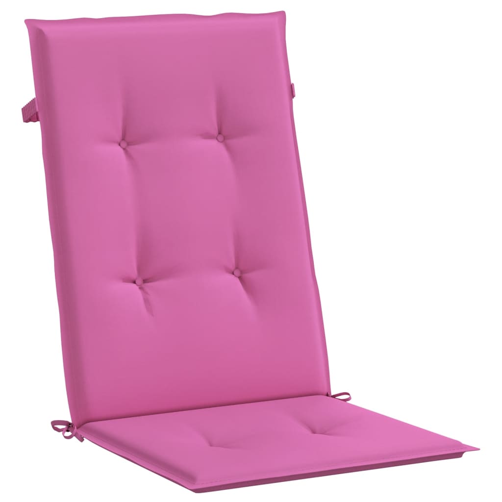 vidaXL Perne de scaun spătar înalt, 4 buc., roz, textil