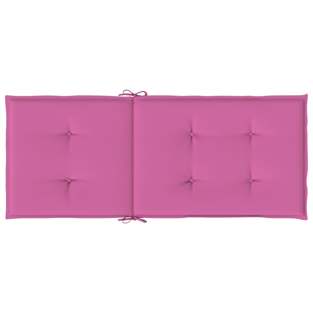 vidaXL Perne de scaun spătar înalt, 4 buc., roz, textil