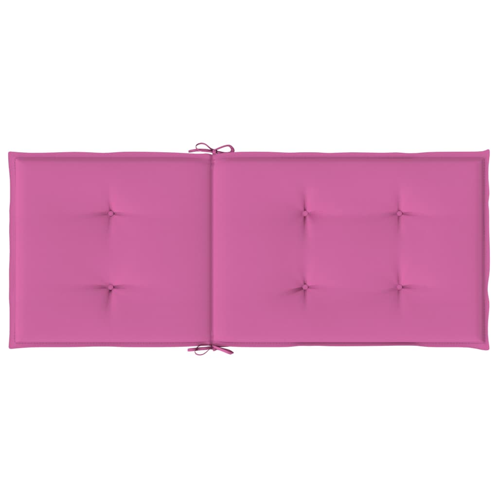 vidaXL Perne de scaun spătar înalt, 6 buc., roz, textil