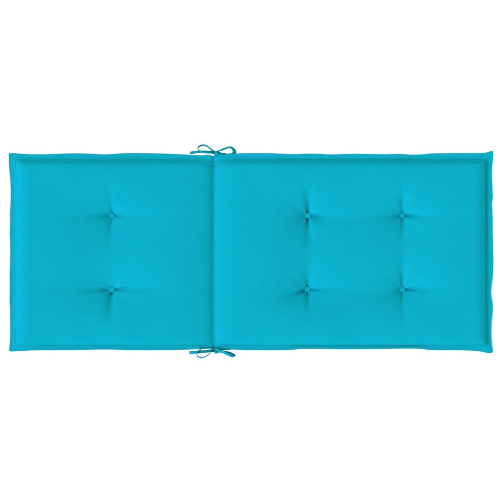 vidaXL Perne de scaun spătar înalt, 4 buc., turcoaz, textil vidaXL Perne de scaun spătar înalt, 4 buc., turcoaz, textil