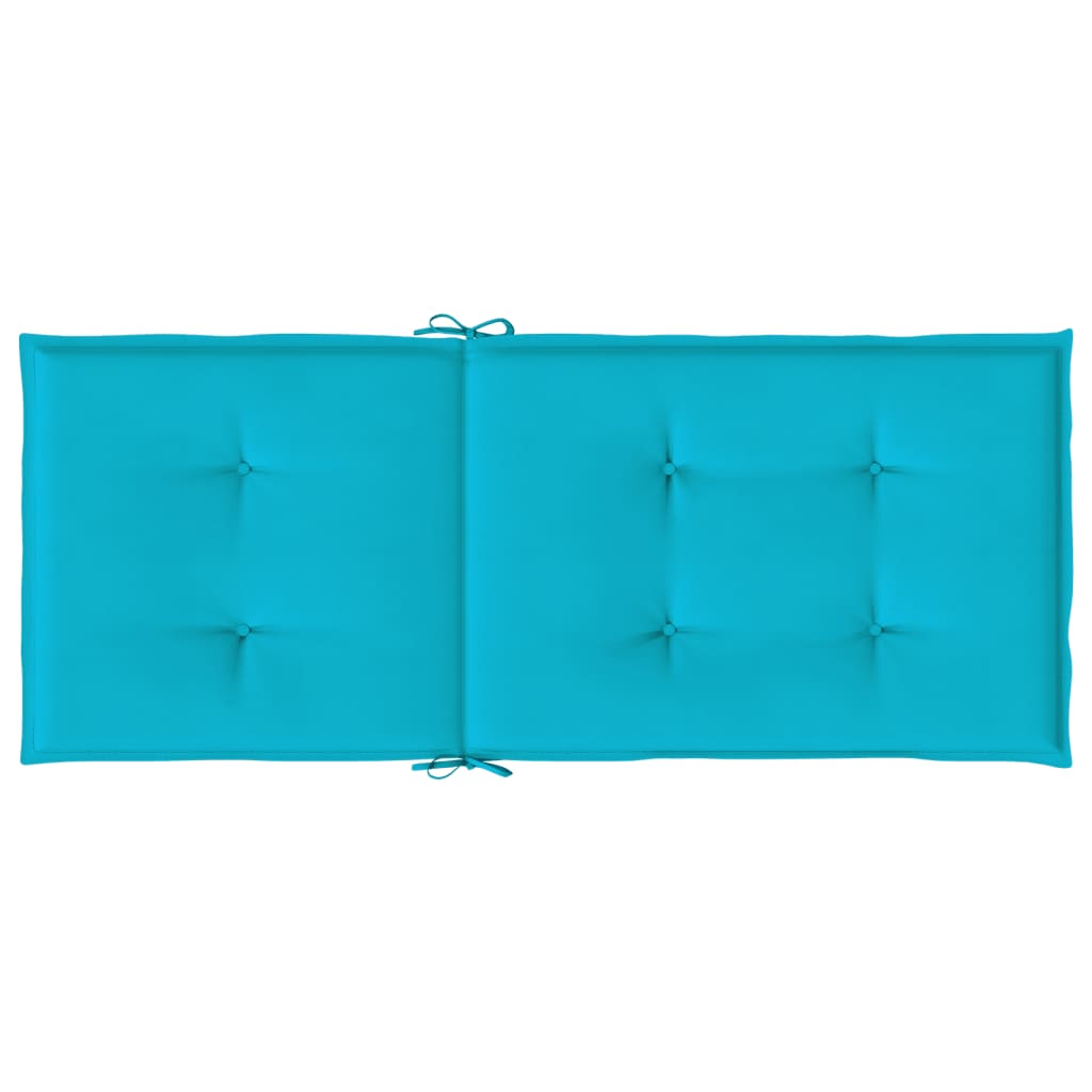 vidaXL Perne de scaun spătar înalt, 6 buc., turcoaz, textil vidaXL Perne de scaun spătar înalt, 6 buc., turcoaz, textil