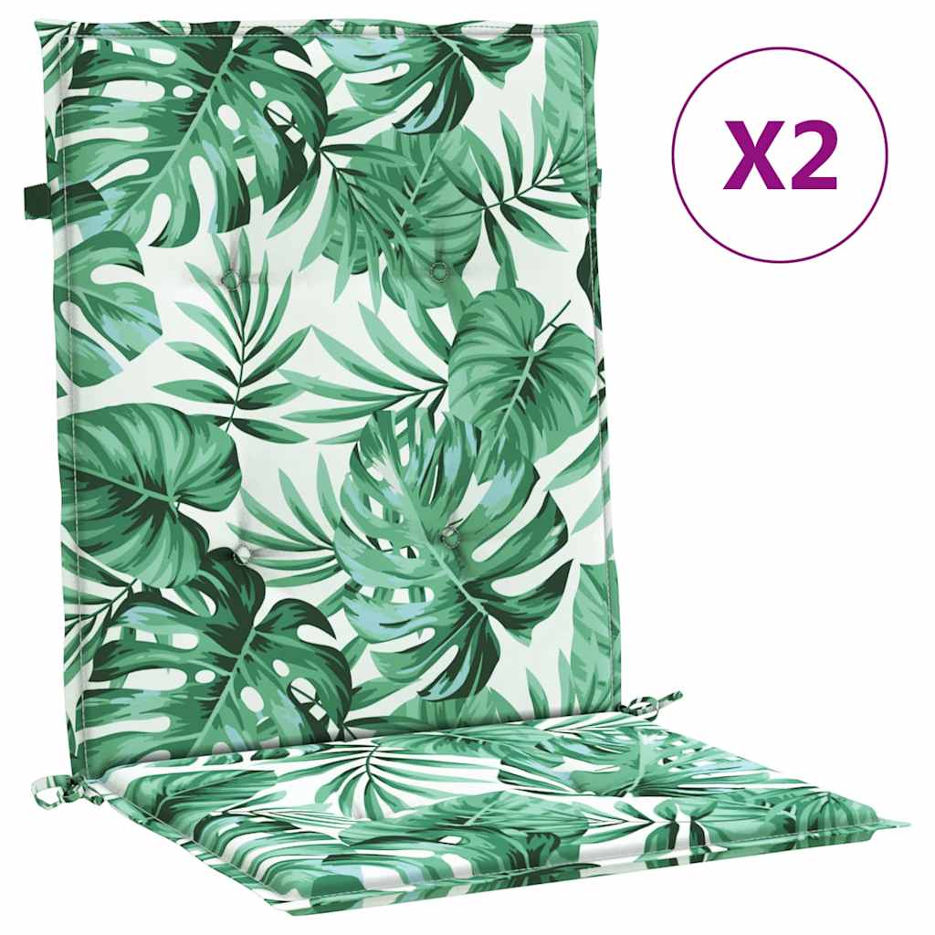 vidaXL Perne pentru scaune Altele 2 pcs model frunze 100 x 50 x 3 cm vidaXL Perne pentru scaune Altele 2 pcs model frunze 100 x 50 x 3 cm