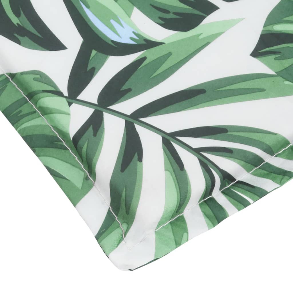 vidaXL Pernă de șezlong, model frunze, textil Oxford vidaXL Pernă de șezlong, model frunze, textil Oxford