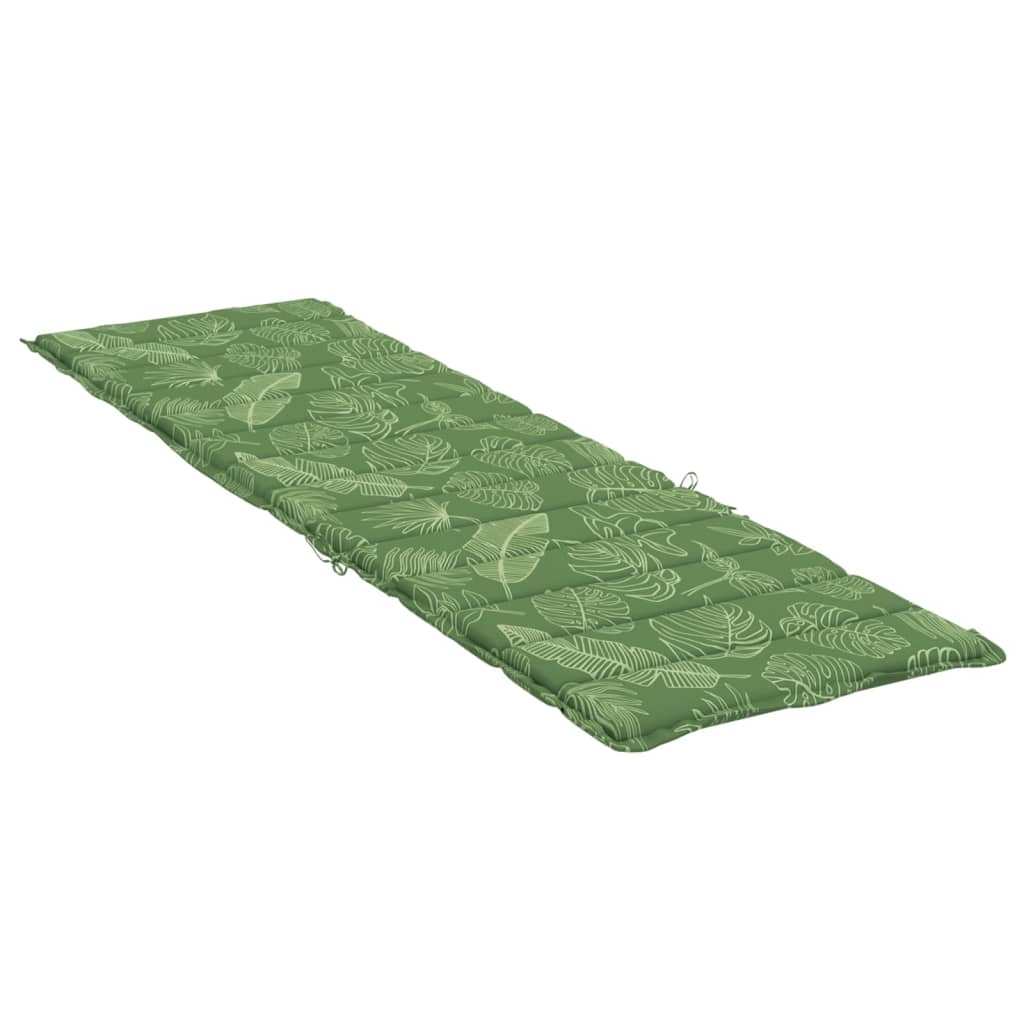 vidaXL Pernă de șezlong, model frunze, textil Oxford vidaXL Pernă de șezlong, model frunze, textil Oxford