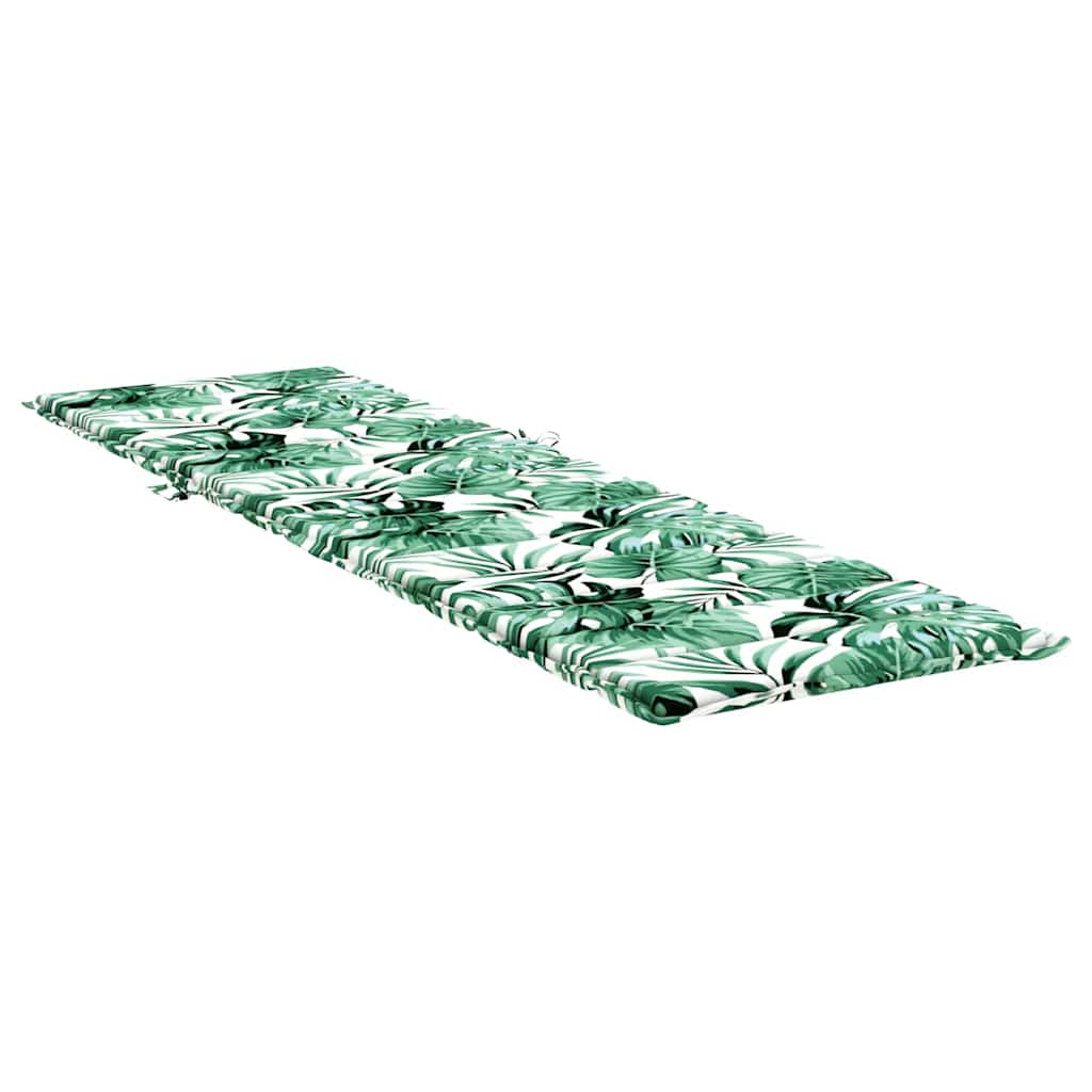 vidaXL Perna de șezlong pentru soare Floral Verde 200 x 70 x 4 cm vidaXL Perna de șezlong pentru soare Floral Verde 200 x 70 x 4 cm