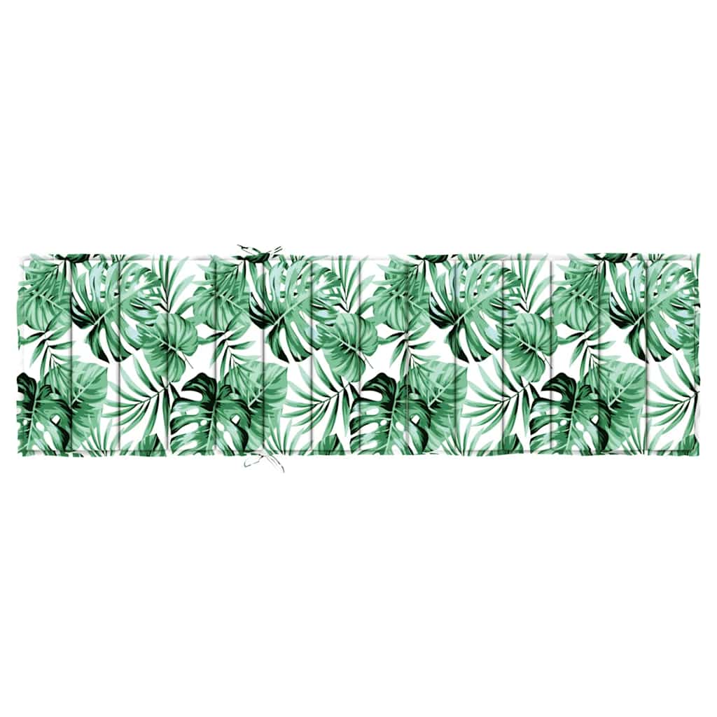 vidaXL Perna de șezlong pentru soare Floral Verde 200 x 70 x 4 cm vidaXL Perna de șezlong pentru soare Floral Verde 200 x 70 x 4 cm