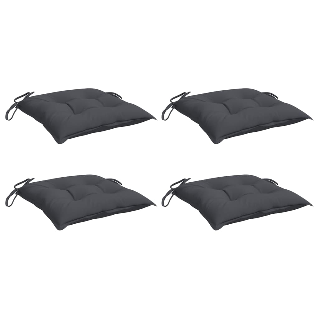 vidaXL Perne de scaun, 4 buc., antracit, 40x40x7 cm, textil oxford vidaXL Perne de scaun, 4 buc., antracit, 40x40x7 cm, textil oxford