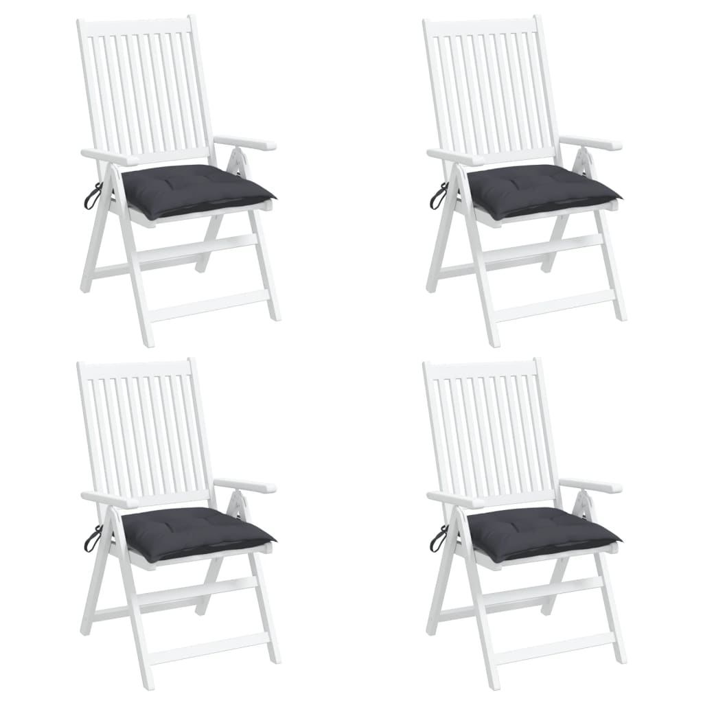 vidaXL Perne de scaun, 4 buc., antracit, 40x40x7 cm, textil oxford vidaXL Perne de scaun, 4 buc., antracit, 40x40x7 cm, textil oxford