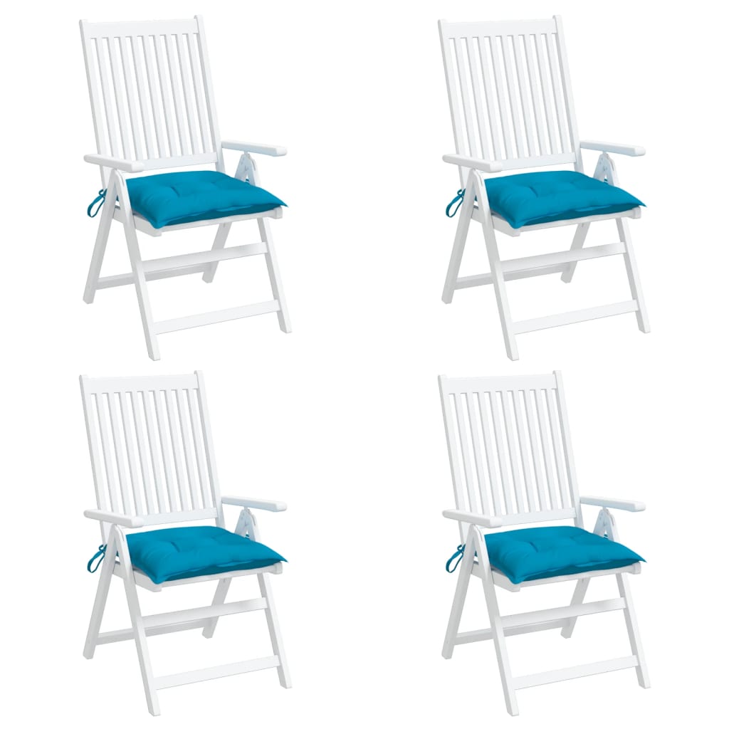 vidaXL Perne de scaun 4 buc. albastru deschis 40x40x7 cm textil oxford vidaXL Perne de scaun 4 buc. albastru deschis 40x40x7 cm textil oxford