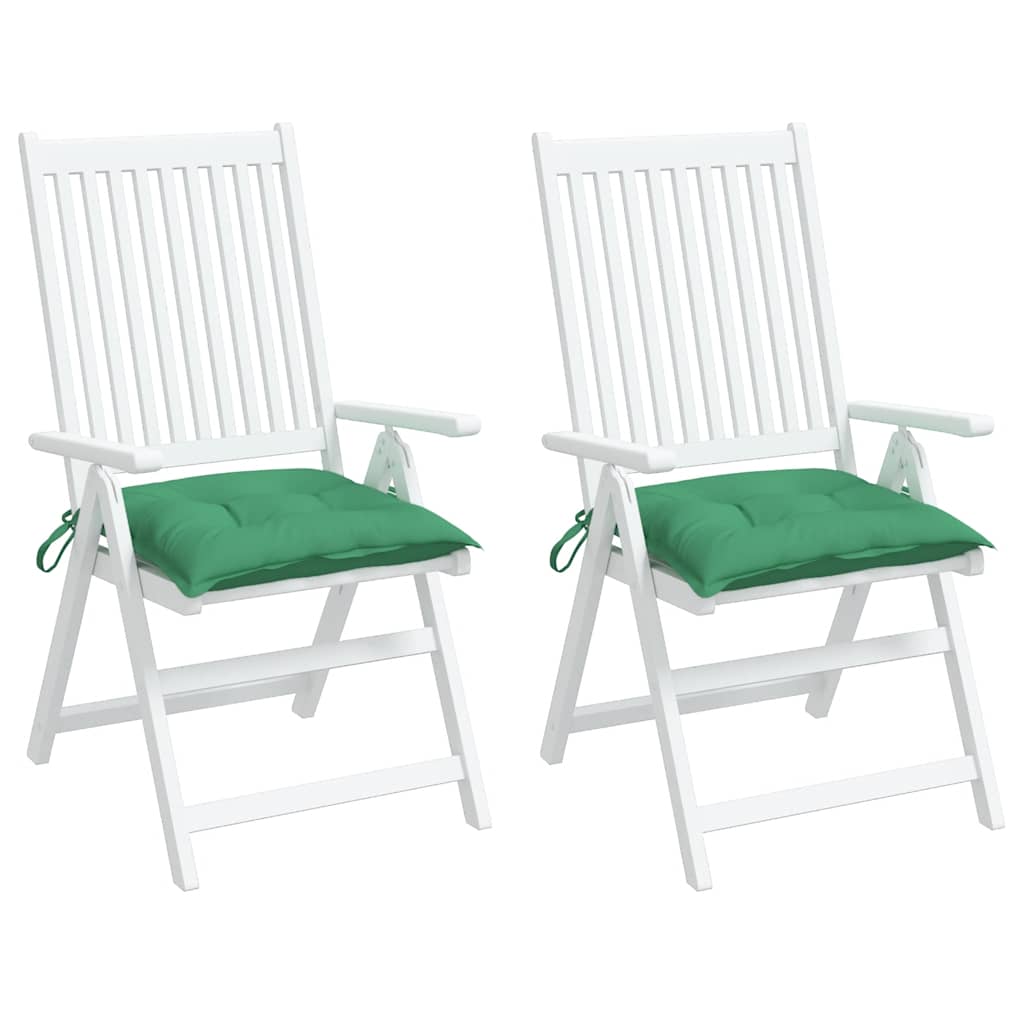 vidaXL Perne de scaun, 2 buc., verde, 40x40x7 cm, textil oxford vidaXL Perne de scaun, 2 buc., verde, 40x40x7 cm, textil oxford