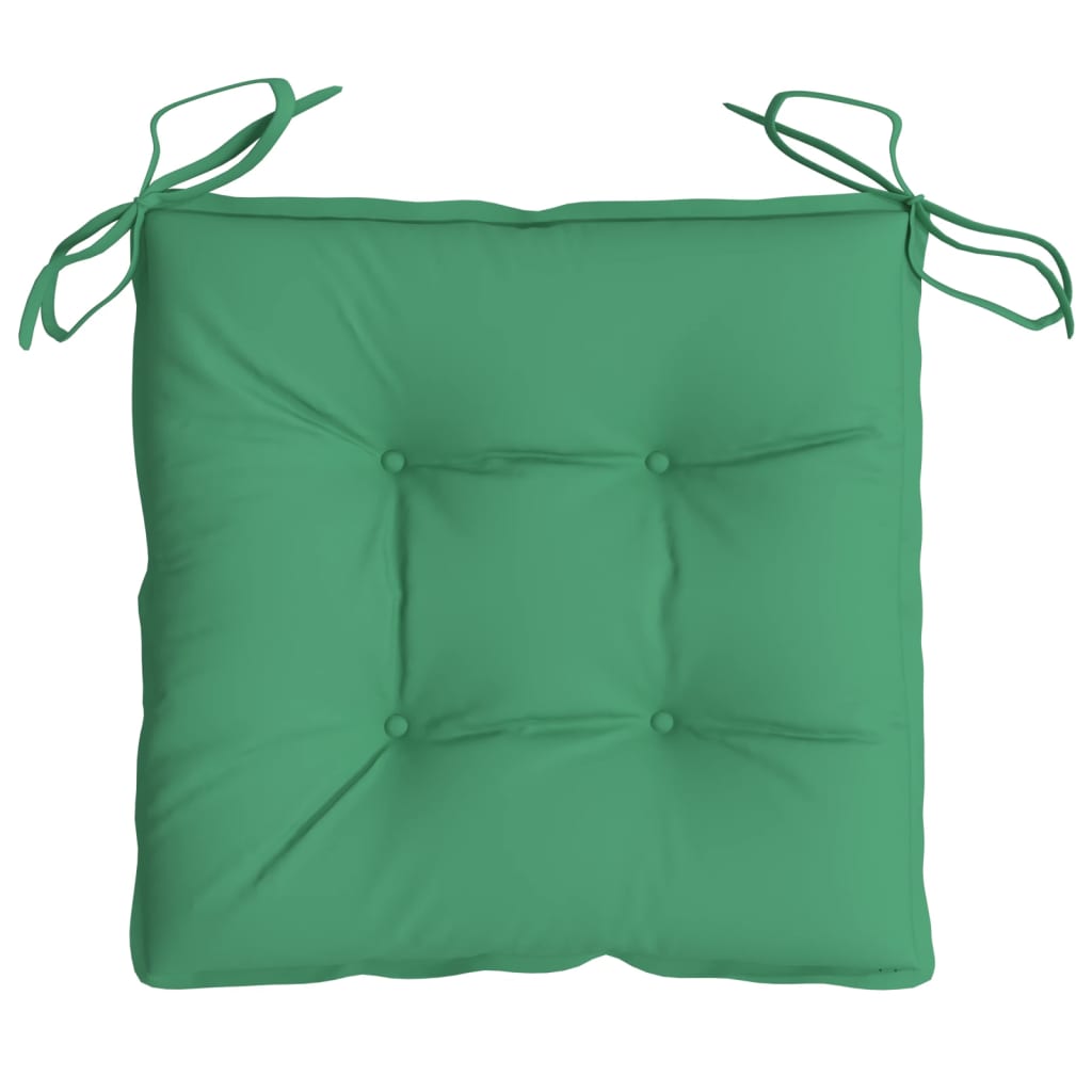 vidaXL Perne de scaun, 6 buc., verde, 40x40x7 cm, textil oxford